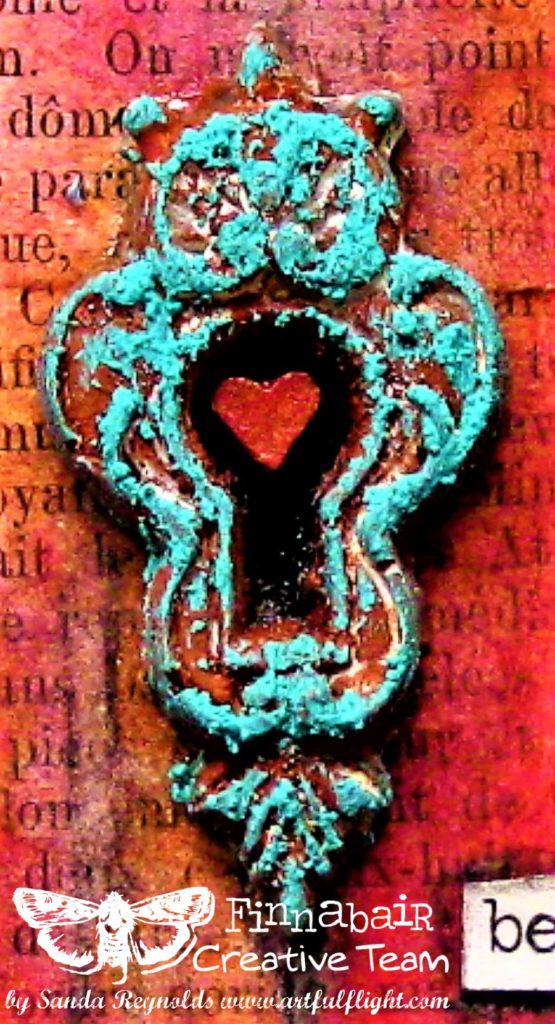 The Designers' Faves Challenge - Teal and Red Vintage Tag