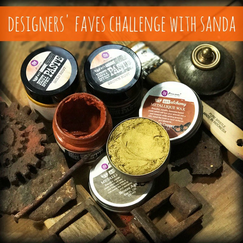 The Designers' Faves Challenge - Teal and Red Vintage Tag
